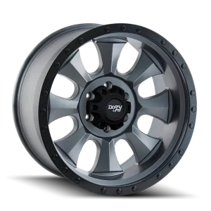 Dirty Life – IRONMAN – Gunmetal – 17″x8.5″ -6mm – All weather Wheels – 9300-7865MG6